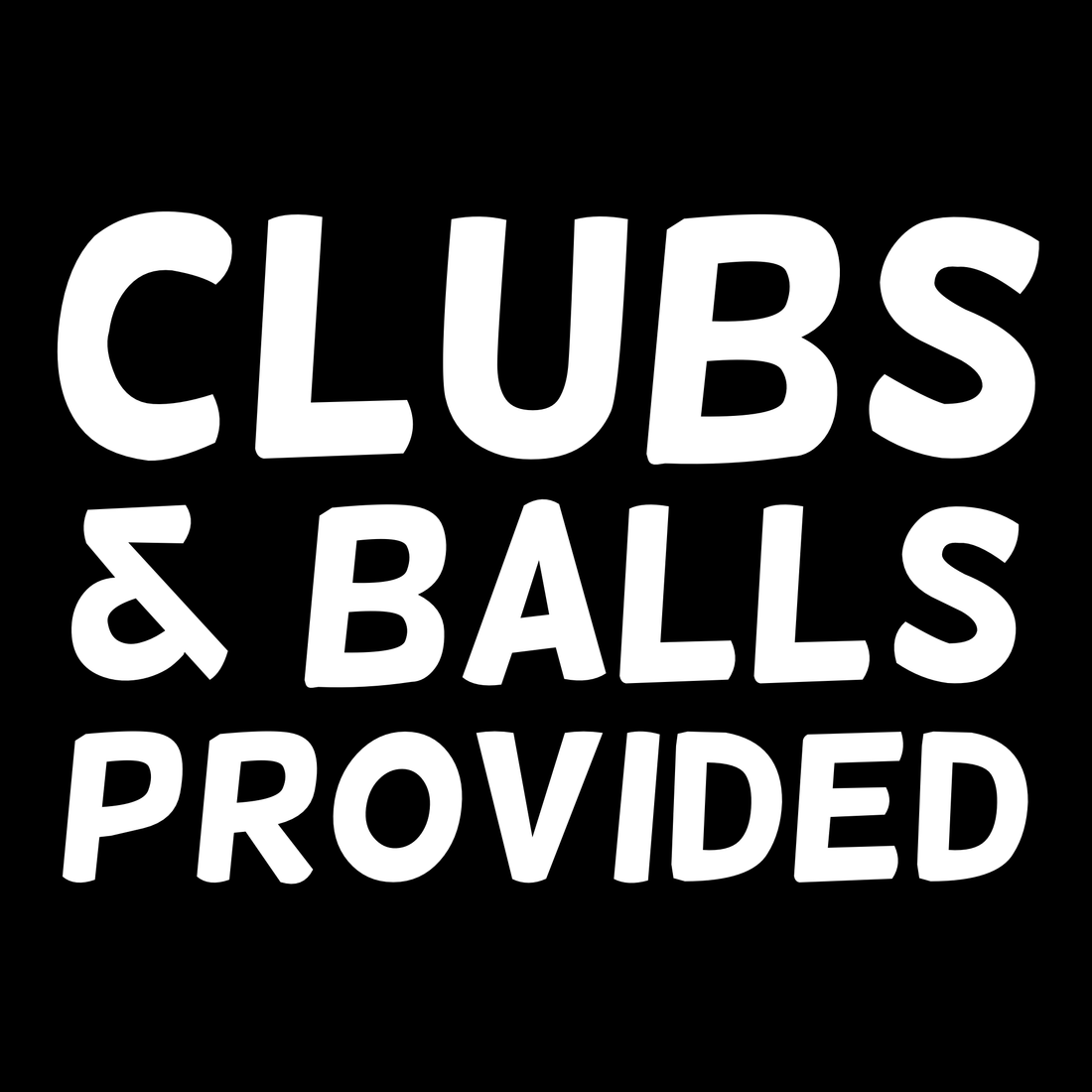  Clubs & Balls Provided