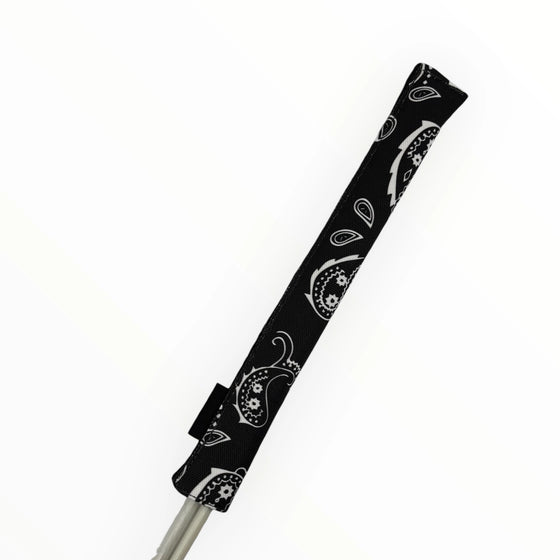Muni Kids Black Bandana Paisley Golf Alignment Stick Cover