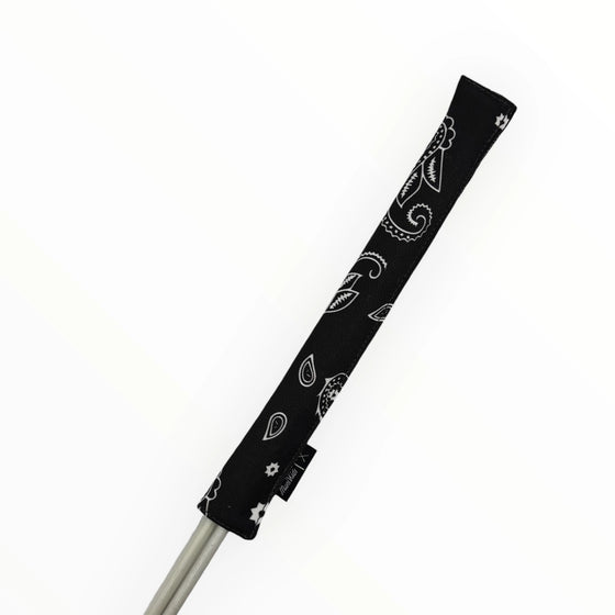 Muni Kids Black Bandana Paisley Golf Alignment Stick Cover