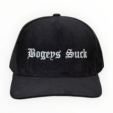  Muni Kids Bogeys Suck Old E Corduroy Golf Snapback Hat