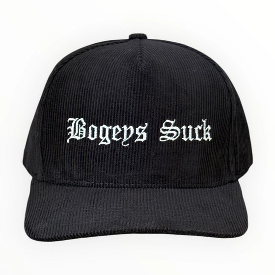 Muni Kids Bogeys Suck Old E Corduroy Golf Snapback Hat