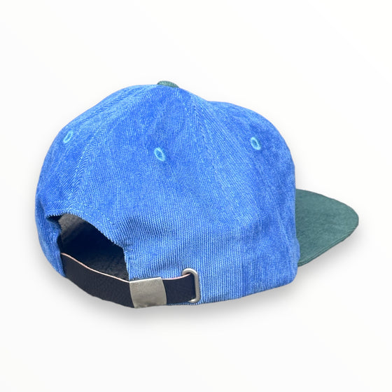 Everywhere Colorblock Corduroy Strapback Hat (Blue/Green)