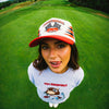Woman Modeling Muni Kids Everywhere Diamond Golf Snapback Hat