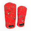 Muni Kids Gangsome Bandana Canvas Golf Headcovers (Red)