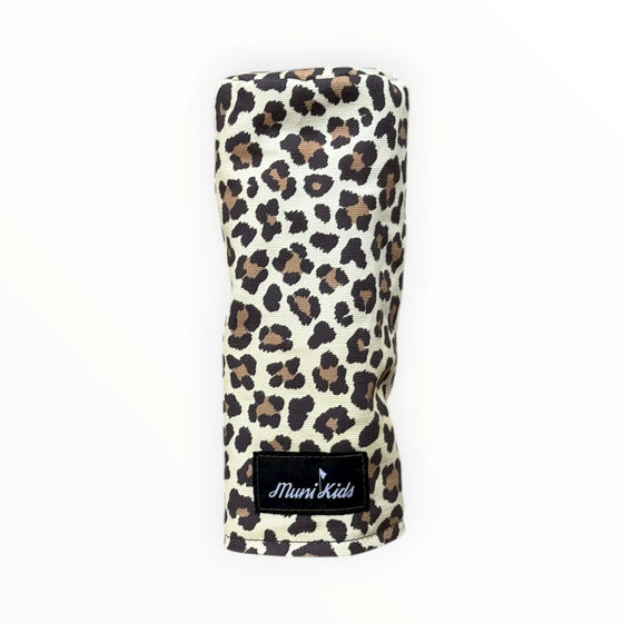 Muni Kids Leopard Print Canvas Golf Fairway Headcover