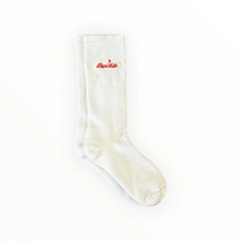  Muni Kids Logo Golf Crew Sock (White/Red)