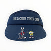 Navy visor with 'The Looney Tunes Open' text and cartoon characters on a white background