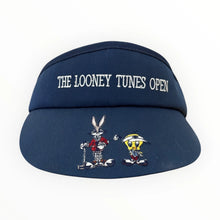  Navy visor with 'The Looney Tunes Open' text and cartoon characters on a white background