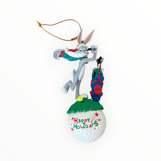 Vintage 1997 Looney Tunes Bugs Bunny Christmas Ornament