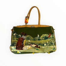  Vintage Anne Ormsny Overnight Canvas Golf Duffle Bag Front