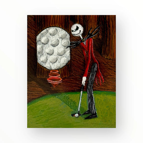 Muni Kids Golf Before Christmas Poster Print 18" x 24"