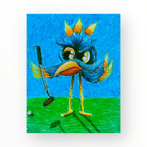 Kick In Birdie Poster Print 18" x 24"