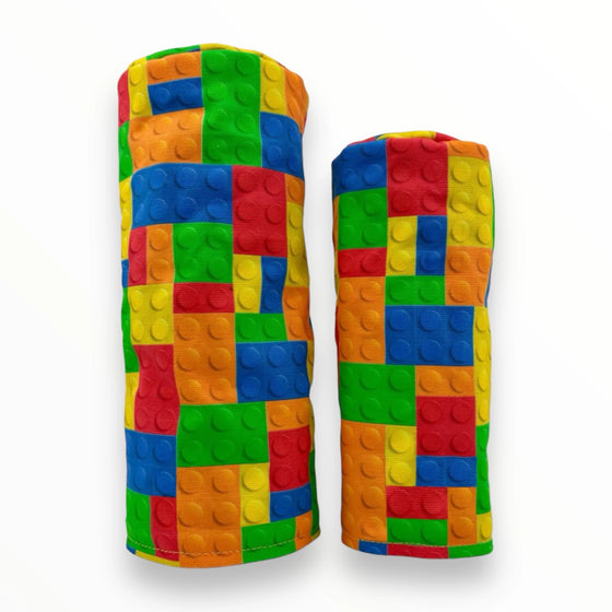 primary color bricks golf headcovers