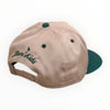 Muni Kids Play Your Best Muni Structured Golf Snapback Hat Back (Khaki/Green)
