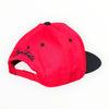 Muni Kids Play Your Best Muni Structured Golf Snapback Hat Back (Red/Black)