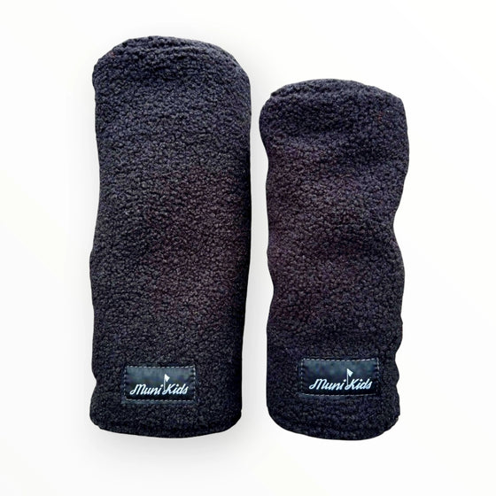 Muni Kids Polar Noir Black Sherpa Golf Headcovers