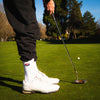 Muni Kids Yin Yang Bolt Golf Socks While hitting a putt