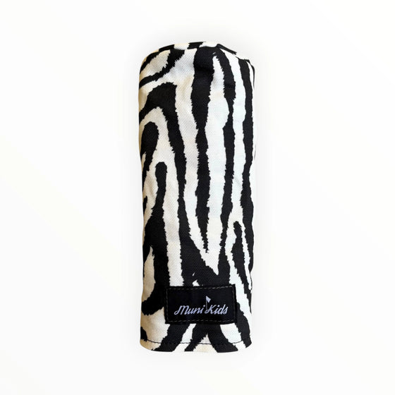Muni Kids Zebra Print Canvas Golf Fairway Headcover