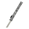 white and black graffiti alignment stick cover