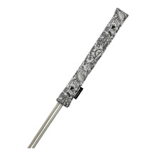  Black and white patterned alignment stick cover on a white background