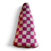 Pink checkerboard putter headcover