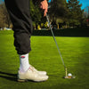 Muni Kids Yin Yang Bolt Golf Socks While hitting a putt