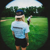 Muni Kids Golf Needs You To Be Yourself Structured Snapback and Manifesto Golf T-Shirt Lifestyle Shot