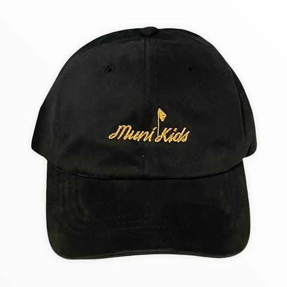 Muni Kids Dad Hat (Black/Gold)