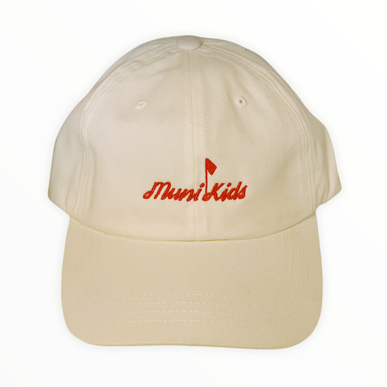 Muni Kids Dad Hat (White/Red)