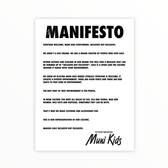 Manifesto Poster Print - Muni Kids®