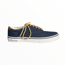  blue canvas shoes
